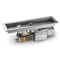 (image for) 24 Inch Trough Style Linear Fire Pit With Electronic Ignition