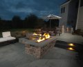 96" Trough Style Linear Fire Pit With Electronic Ignition