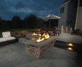 96" Trough Style Linear Fire Pit With Electronic Ignition