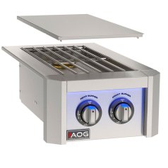 (image for) American Outdoor Grill Built-In Double Side Burner With Lights