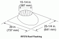 Standard Pitch Roof Flange For SL11 Series Vent Pipe
