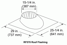 (image for) Standard Pitch Roof Flange For SL11 Series Vent Pipe