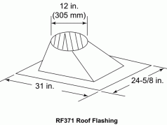 (image for) 12/12 Roof Flashing For SL3 Series Vent Pipe