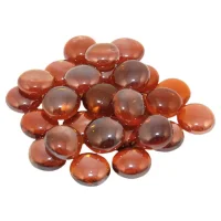 (image for) Deep Amber Glass Fire Gems