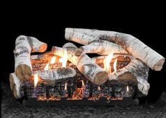 (image for) Empire Super Birch 30" Electronic Ignition Vent Free Gas Logs