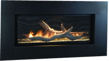 Textured Black Face for Artisan Fireplace