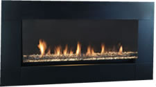 Textured Black Face for Artisan Fireplace