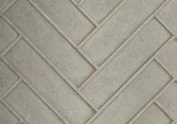 Ashland Natural Gray Herringbone Brick