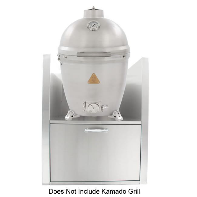 Blaze Kamado Grill BuiltIn Island Sleeve Fine's Gas