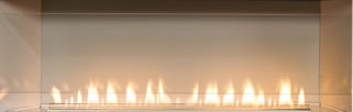 Boulevard White Reflective Fireplace Liner