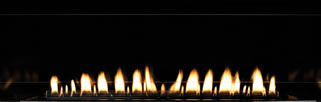 Boulevard Matte Black Fireplace Liner