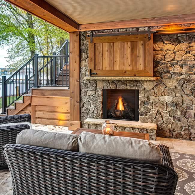 Courtyard Outdoor Fireplace | Fine's Gas