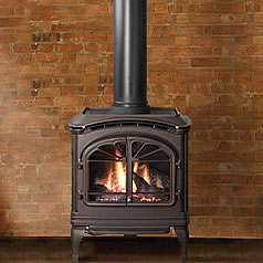 Free Standing Stoves Fine S Gas, Free Standing Propane Fireplace Direct Vent