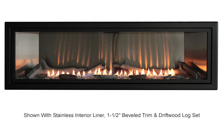 White Mountain Hearth 48 Inch Boulevard, Boulevard 48 Inch Vent Free Linear Fireplace
