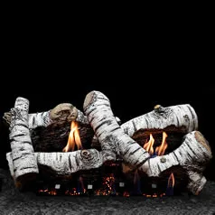 (image for) Birch Wood Vent Free Gas Logs