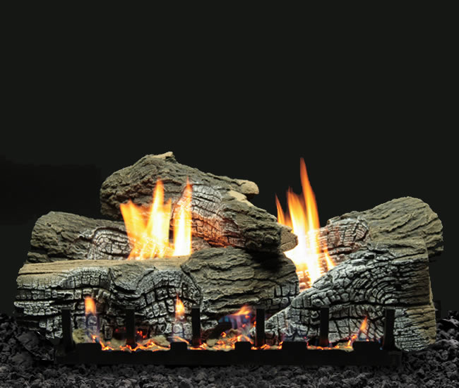 24" Ventfree Clearance Gas Logs Remote Ready 