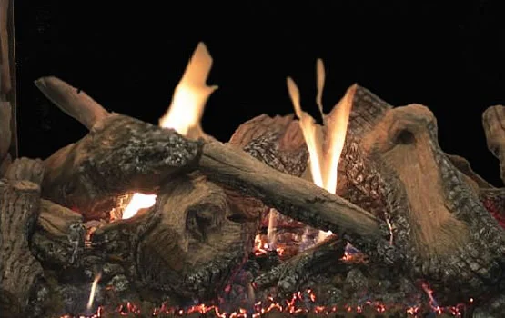 Traditional Charred Log Set