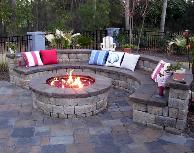 36 Inch Round Gas Fire Pit Insert With Flat Pan | Fine's Gas