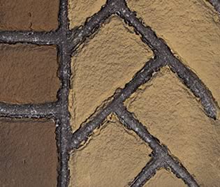 Fortress Fireplace Herringbone Brick