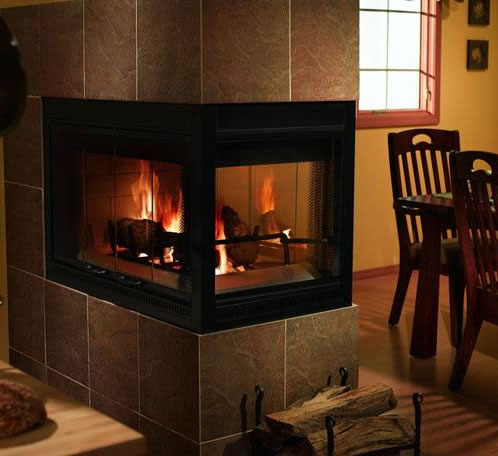 Heatilator 42 Inch Three Sided Wood Burning Fireplace