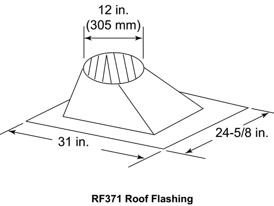 Steep Pitch Roof Flashing For SL3 Series Vent Pipe