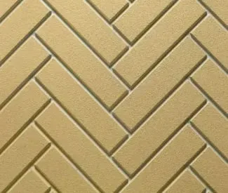 Ashland Fireplace Herringbone Yellow Brick