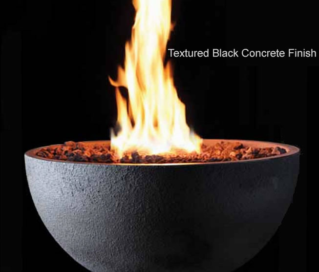 Decorative Concrete Bowl Outdoor Gas Fire Pit Fine's Gas