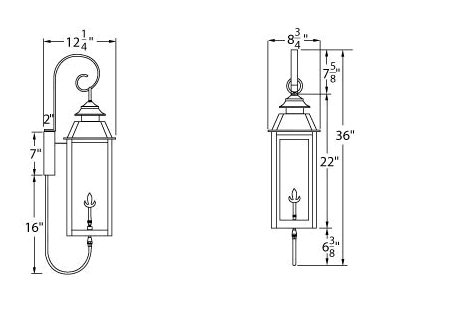 Legendary Lighting Vulcan I Wall Mount Gas Light