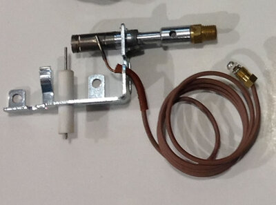 Manual Control Propane Gas Log Pilot Light Assembly