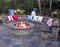 54 Inch Round Gas Fire Pit with Electronic Ignition 400,000 BTU