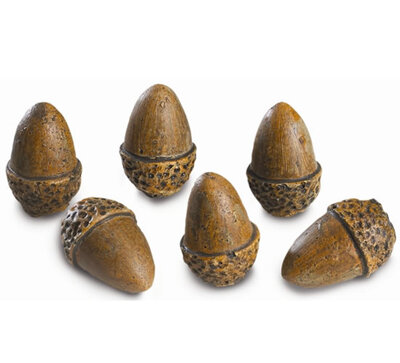 6 Decorative Acorns For Gas Fireplaces