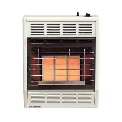 Empire Vent Free Infrared Gas Space Heater 18,000 BTU Manual Control