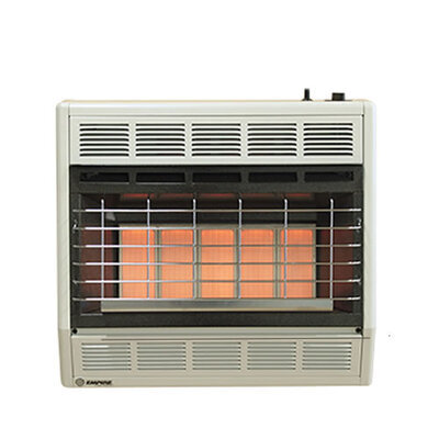 Empire Vent Free Infrared Gas Space Heater 30,000 BTU Manual Control