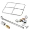 Square Gas Fire Ring Kit 18" X 18"