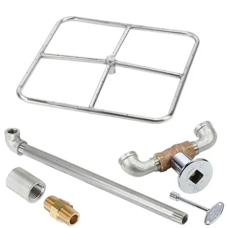 Square Gas Fire Ring Kit 18" X 18"