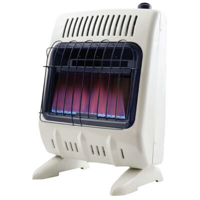HeatStar 10K BTU Thermostat Control Blue Flame Heater