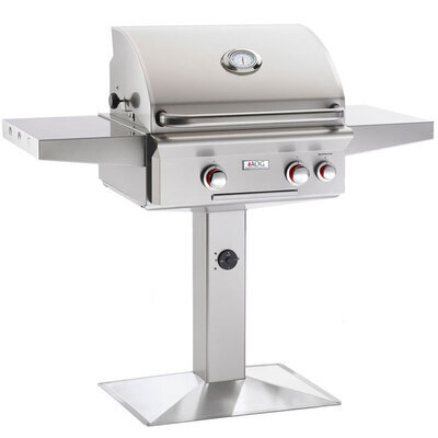 American Outdoor Grill Post Mounted With Rotisserie