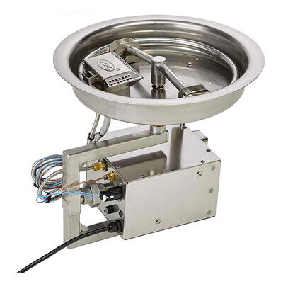 13 Inch Gas Fire Pit Kit 90,000 BTU with Electronic Ignition