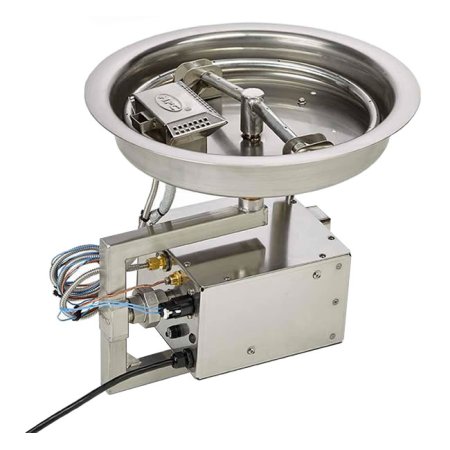 13 Inch Gas Fire Pit Kit 90,000 BTU with Electronic Ignition