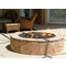 54" Round Pre-Fab Gas Fire Pit W/ Enclosure