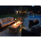 60" Rectangular Pre-Fab Gas Fire Pit W/ Enclosure