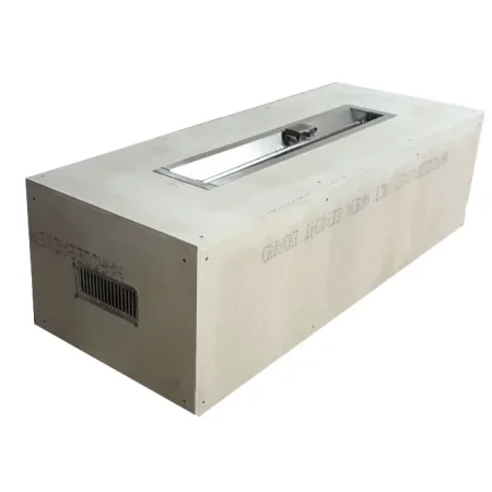 60 Inch Rectangular Pre-Fab Gas Fire Pit W/ Enclosure