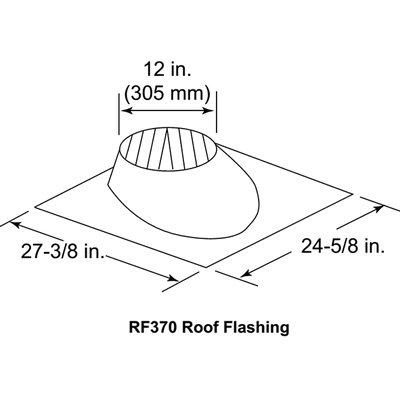 6/12 Roof Flashing For SL3 Series Vent Pipe