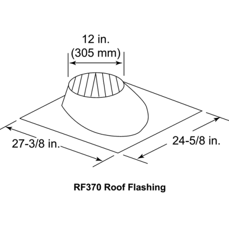 6/12 Roof Flashing For SL3 Series Vent Pipe