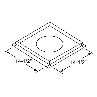 Firestop Spacer For SL3 Series Vent Pipe