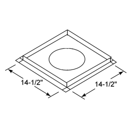 Firestop Spacer For SL3 Series Vent Pipe