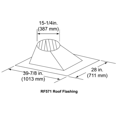 Steep Pitch Roof Flange For SL11 Series Vent Pipe