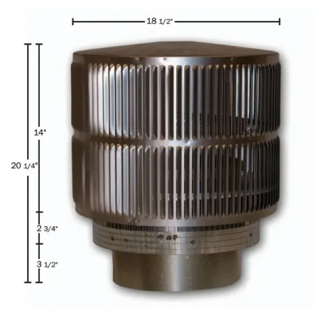 Chimney Cap For 12DM Series Vent Pipe