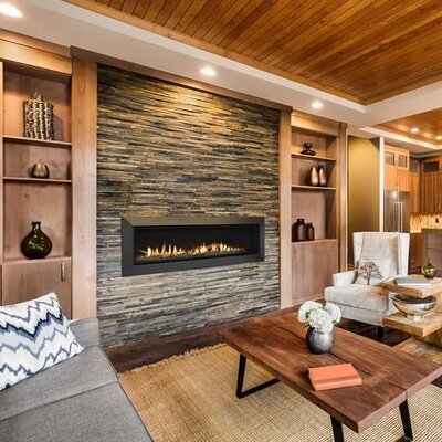 Echelon II 60" Wide View Fireplace by Majestic