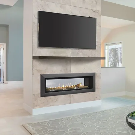 Echelon II See-Thru 48-Inch Wide View Fireplace by Majestic